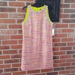 Alex Marie Ryan Corded Jacquard Bright Lights Shift Dress Size 4 (1242)